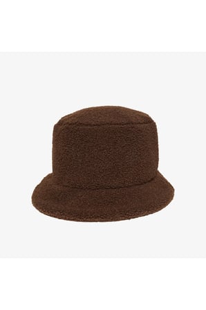 All-Over Sherpa Patch Bucket Kadın Kahverengi Bucket Şapka