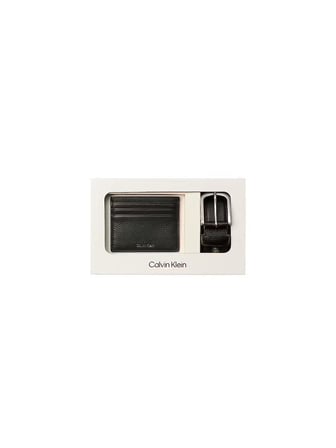 Calvin Klein Erkek Siyah Kemer Kartlık Seti LV04D0020G 