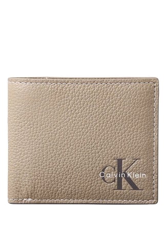 Calvin Klein Bej Erkek Cüzdan BOLD PEBBLE BILLFOLD W/ COIN