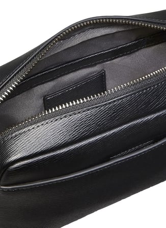 Calvin Klein Siyah Erkek Traş Çantası EMBLEM HW POUCH W/ HANDLE