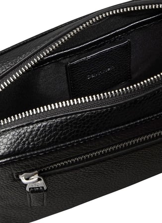 Calvin Klein Siyah Erkek Traş Çantası BOLD PEBBLE POUCH W/ HANDLE