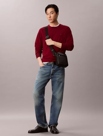 CALVIN KLEIN Kadın Marka Logolu Günlük Kullanıma Uygun SİYAH Omuz Çantası LV04D3562G UB1