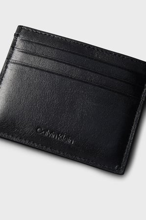 Calvin Klein Logolu Deri Kartlık LV04D1363GUB1 Erkek KARTLIK LV04D1363G UB1 SİYAH
