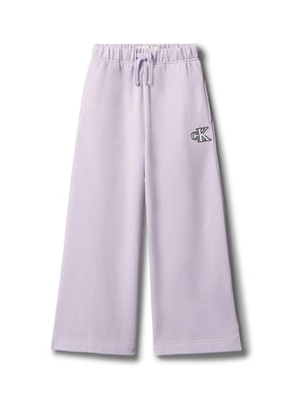 Calvin Klein Lila Erkek Çocuk Regular Fit Sweatpant LVCKTJC36GVFJ-MONOLOGO SWEATPANTS