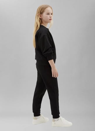 Calvin Klein Siyah Erkek Çocuk Baskılı Sweatpant LV1CKTJC08BEH-MONOLOGO SWEATPANTS