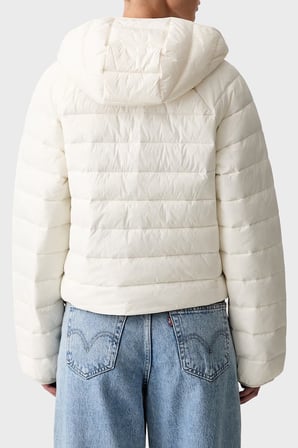 Calvin Klein Kapitoneli Regular Fit Kapüşon Yaka Mont LV047G505GYAS Bayan MONT LV047G505G YAS KREM