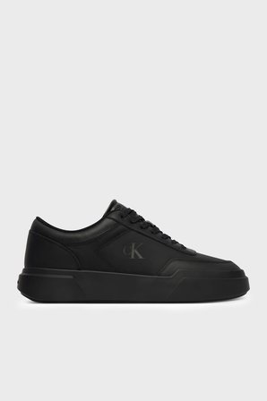Calvin Klein Deri Logolu Sneaker Ayakkabı HM0HM023260GJ Erkek AYAKKABI HM0HM02326 0GJ SİYAH