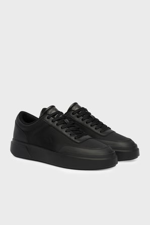 Calvin Klein Deri Logolu Sneaker Ayakkabı HM0HM023260GJ Erkek AYAKKABI HM0HM02326 0GJ SİYAH