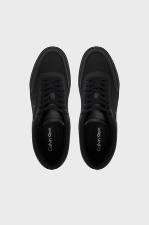 Calvin Klein Deri Logolu Sneaker Ayakkabı HM0HM023260GJ Erkek AYAKKABI HM0HM02326 0GJ SİYAH