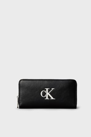 Calvin Klein Logolu Fermuarlı Cüzdan LV04F1077G3L2 Kadın CÜZDAN LV04F1077G 3L2 SİYAH