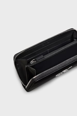Calvin Klein Logolu Fermuarlı Cüzdan LV04F1077G3L2 Kadın CÜZDAN LV04F1077G 3L2 SİYAH