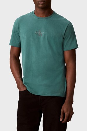 Calvin Klein Pamuklu Regular Fit Bisiklet Yaka T Shirt LV04RB866G8ZU Erkek T SHİRT LV04RB866G 8ZU PETROL