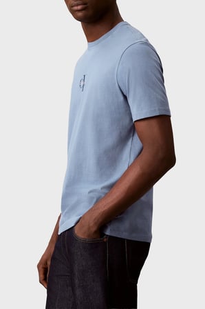 Calvin Klein Pamuklu Regular Fit Bisiklet Yaka T Shirt LV04RB866GC4I Erkek T SHİRT LV04RB866G C4I MAVİ