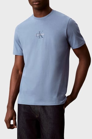 Calvin Klein Pamuklu Regular Fit Bisiklet Yaka T Shirt LV04RB866GC4I Erkek T SHİRT LV04RB866G C4I MAVİ