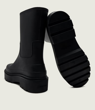 CALVIN KLEIN Erkek Marka Logolu Günlük Kullanıma Uygun Siyah Bot & Bootie HM0HM02243 0GJ