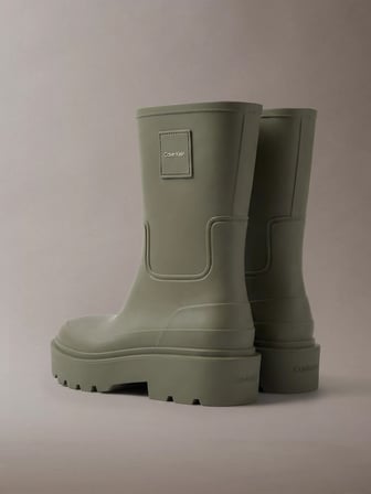 CALVIN KLEIN Erkek Marka Logolu Günlük Kullanıma Uygun Yeşil Bot & Bootie HM0HM02243 LI1