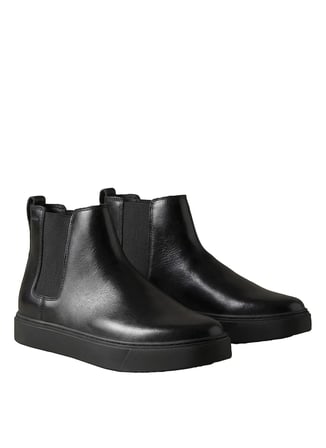 Calvin Klein Siyah Erkek Bot HYBRID CLEAN CHELSEA WAX LTH