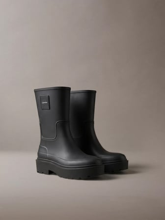 CALVIN KLEIN Kadın Marka Logolu Günlük Kullanıma Uygun Siyah Bot & Bootie HW0HW03179 0GJ