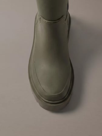 CALVIN KLEIN Kadın Marka Logolu Günlük Kullanıma Uygun Yeşil Bot & Bootie HW0HW03180 LI1