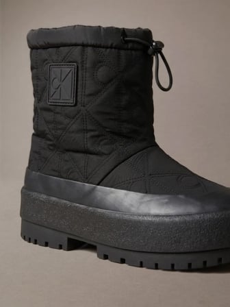 CALVIN KLEIN Kadın Marka Logolu Günlük Kullanıma Uygun Siyah Bot & Bootie HW0HW03437 0GJ