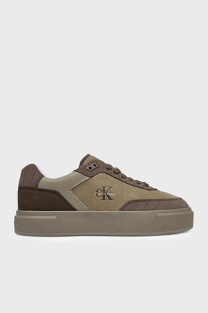 Calvin Klein Süet Logolu Ayakkabı HM0HM024500HY Erkek AYAKKABI HM0HM02450 0HY HAKİ