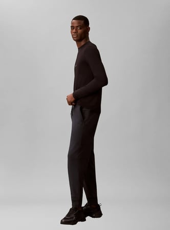 CALVIN KLEIN Erkek Marka Logolu Günlük Kullanıma Uygun SİYAH Pantolon LVGMF6P601 UB1