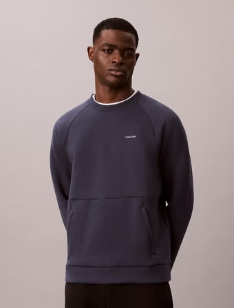 CALVIN KLEIN Erkek Marka Logolu Günlük Kullanıma Uygun MAVİ Sweatshirt LVGMF6W301 CCI