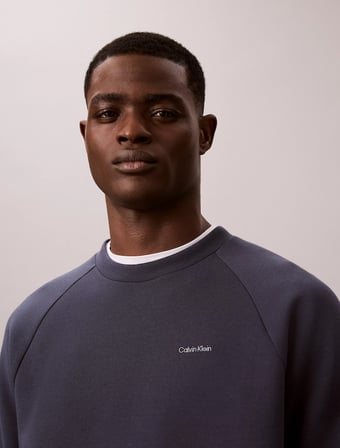 CALVIN KLEIN Erkek Marka Logolu Günlük Kullanıma Uygun MAVİ Sweatshirt LVGMF6W301 CCI