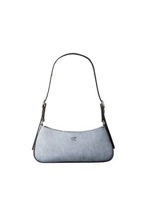 CK DENIM SMALL SHOUL, 158 Mavi Kadın Omuz Çantası