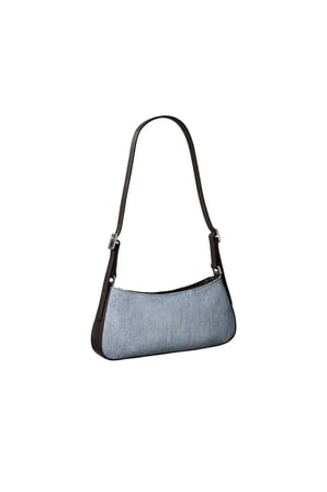 CK DENIM SMALL SHOUL, 158 Mavi Kadın Omuz Çantası