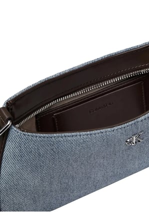 CK DENIM SMALL SHOUL, 158 Mavi Kadın Omuz Çantası