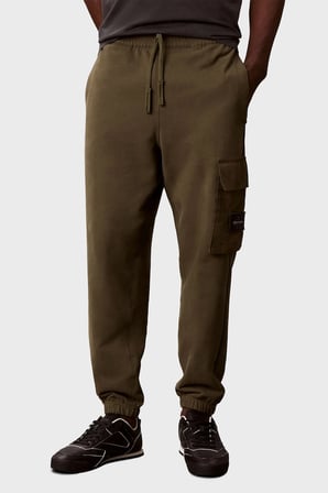 Calvin Klein Kargo Cepli Regular Fit Lastikli Paça Pantolon LV04RJ204GLI1 Erkek PANTOLON LV04RJ204G LI1 HAKİ
