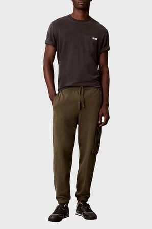 Calvin Klein Kargo Cepli Regular Fit Lastikli Paça Pantolon LV04RJ204GLI1 Erkek PANTOLON LV04RJ204G LI1 HAKİ