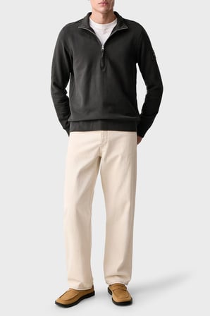 Calvin Klein Yarım Fermuarlı Aplike Logolu Sweatshirt LV04RJ203G8MN Erkek SWEAT LV04RJ203G 8MN ANTRASİT