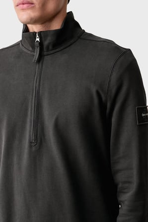 Calvin Klein Yarım Fermuarlı Aplike Logolu Sweatshirt LV04RJ203G8MN Erkek SWEAT LV04RJ203G 8MN ANTRASİT