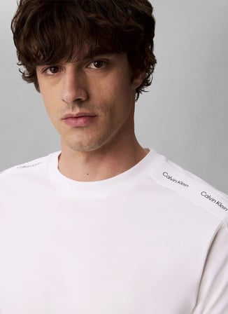 Calvin Klein Jeans T-Shirt, L, Beyaz