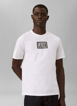 Calvin Klein Jeans T-Shirt, L, Beyaz
