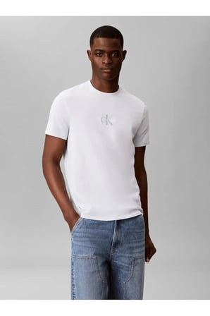 SS 30S MICRO MONOLOG, CIQ Mavi Erkek T-Shirt