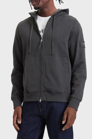 Calvin Klein Pamuklu Kapüşonlu Fermuarlı Sweat LV04RJ202G8MN Erkek SWEAT LV04RJ202G 8MN ANTRASİT