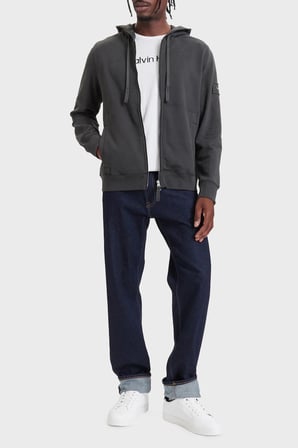 Calvin Klein Pamuklu Kapüşonlu Fermuarlı Sweat LV04RJ202G8MN Erkek SWEAT LV04RJ202G 8MN ANTRASİT
