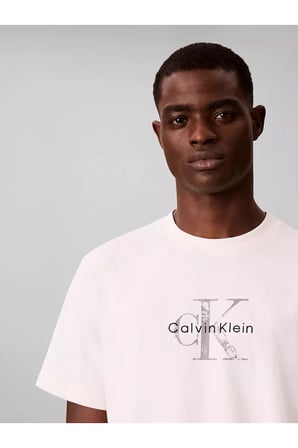 Erkek Pamuklu Bisiklet Yaka Kısa Kollu Ekru T-Shirt