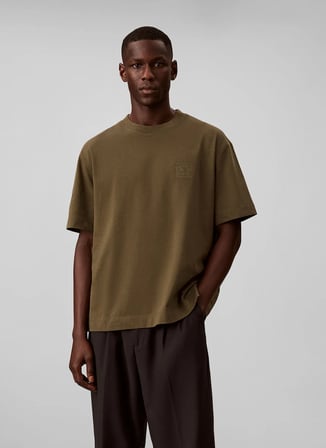 Calvin Klein T-Shirt, L, Haki