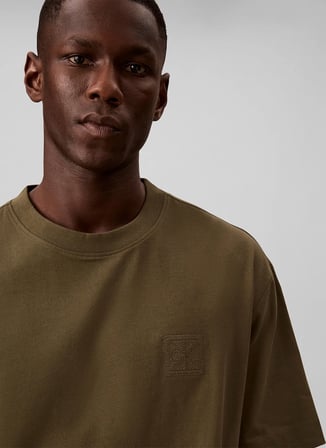 Calvin Klein T-Shirt, L, Haki