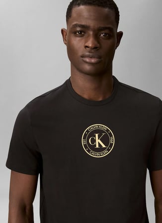 Calvin Klein Jeans T-Shirt, L, Siyah
