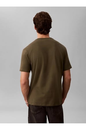 SS WOVEN LABEL 30S C, LI1 Yeşil Erkek T-Shirt