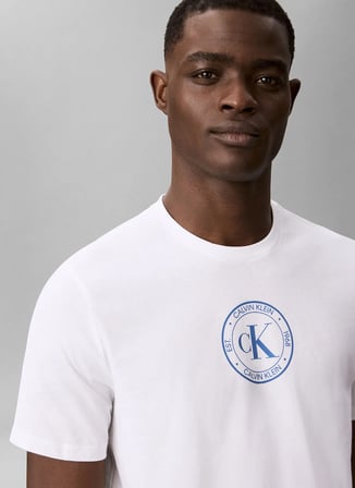 Calvin Klein Jeans T-Shirt, L, Beyaz