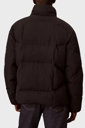 Calvin Klein Relaxed Fit Dik Yaka Su itici Şişme Mont LV04RH537GUB1 Erkek MONT LV04RH537G UB1 SİYAH