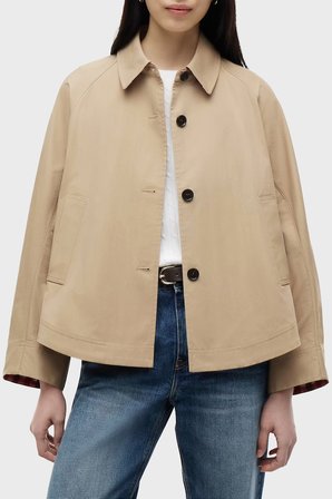 Tommy Hilfiger Logolu Su İtici Regular Fit Ceket Kadın MONT WW0WW49844 AEH CAMEL