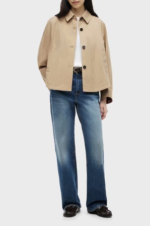 Tommy Hilfiger Logolu Su İtici Regular Fit Ceket Kadın MONT WW0WW49844 AEH CAMEL