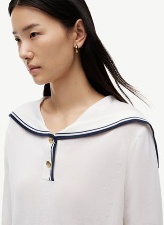 Tommy Hilfiger Beyaz Kadın Kazak WW0WW50092Z00